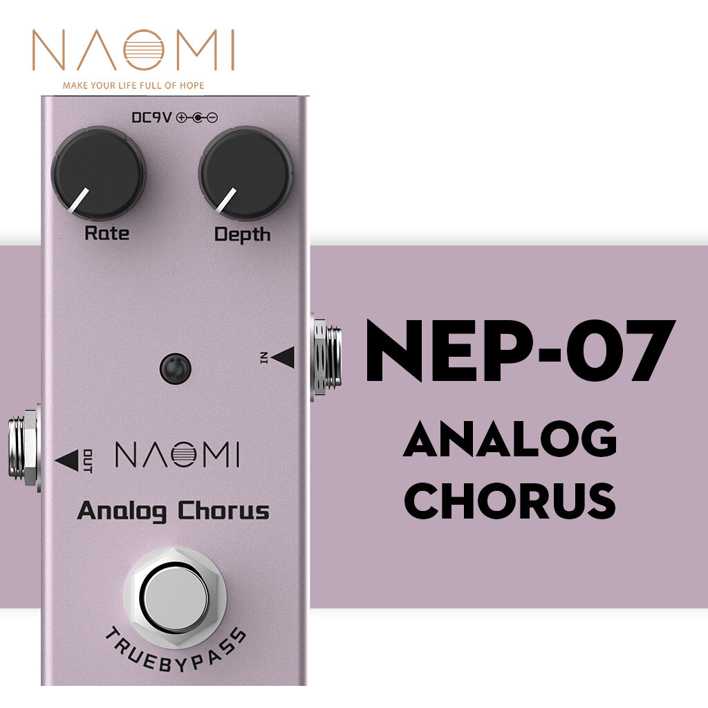 NAOMI NEP-serie Gitaareffectpedaal Analoge koor Echte bypass voor elektrische / akoestische elektris