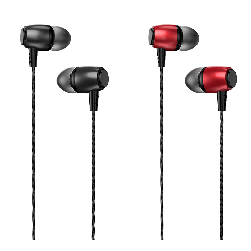 KIVEE MT29 Metal 3.5mm Wired Control In-Ear Headphones Mini Hifi Sound Earphone with Mic for PC Laptop Computer