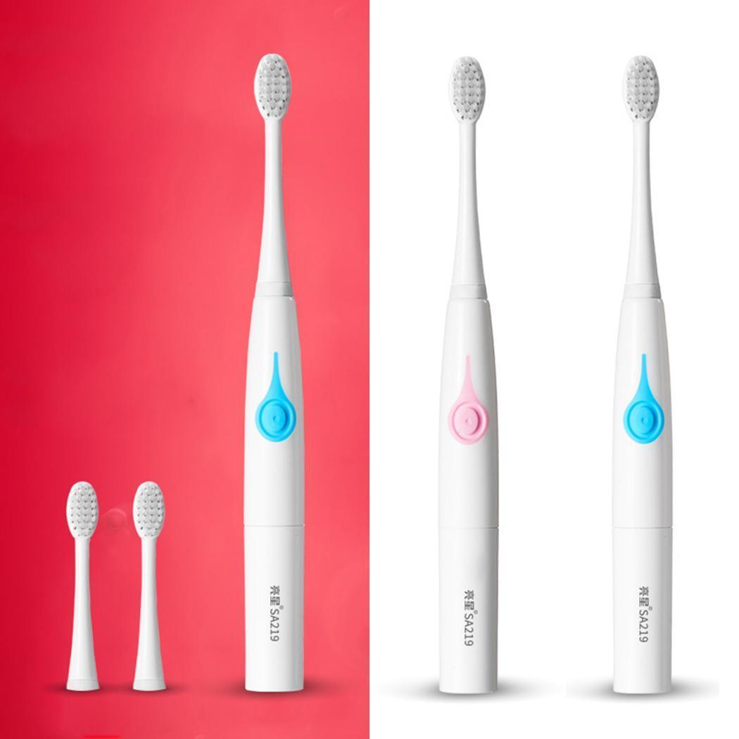 Lansung SA219 Elektrische tandenborstel Draagbare antislip AAA-batterij Sonische kindertandenborstel
