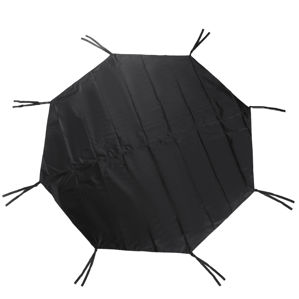 

Octagonal Pet Cage Cover 65/80CM Rainproof Shade with Oxford Cloth-Black