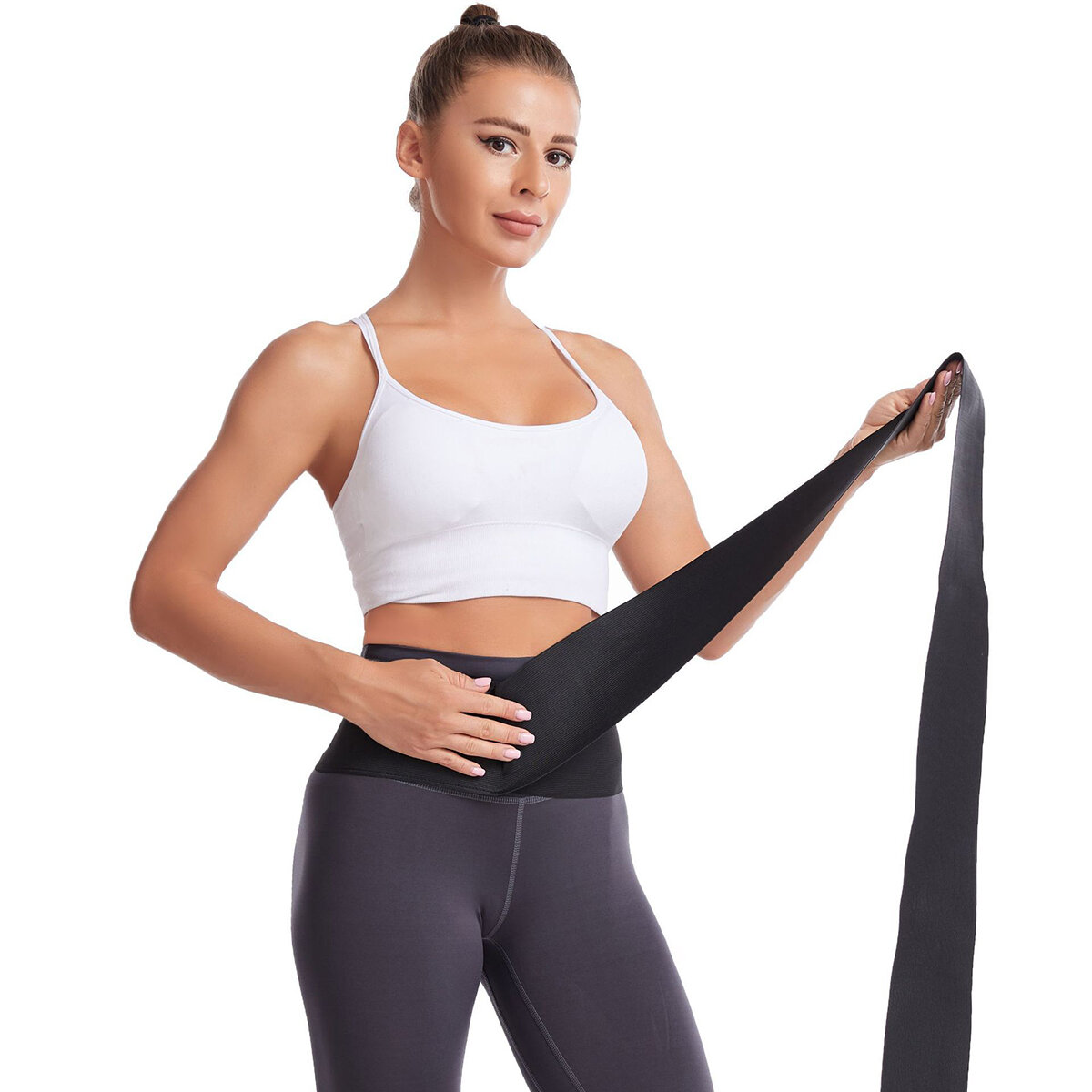 

Women Waist Bandage Wrap Trimmer Belt Waist Trainer Shaperwear Tummy Control Slimming Fat Burning For Postpartum Sheath