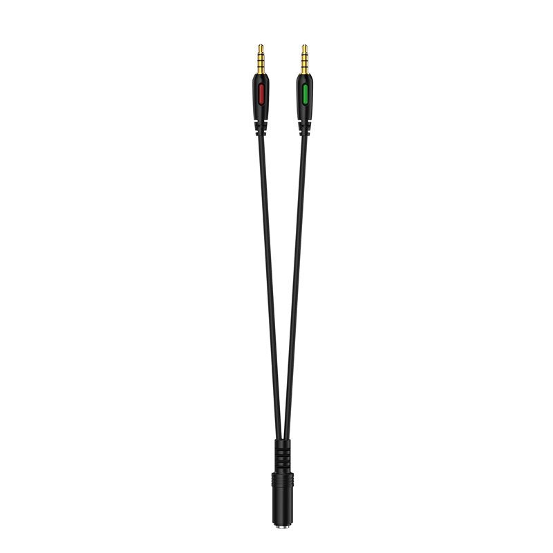 ONIKUMA 3.5mm Headphone Earphone Audio Cable 1 Male to 2 Female Mic Y Splitter AUX Cable Headset Aud