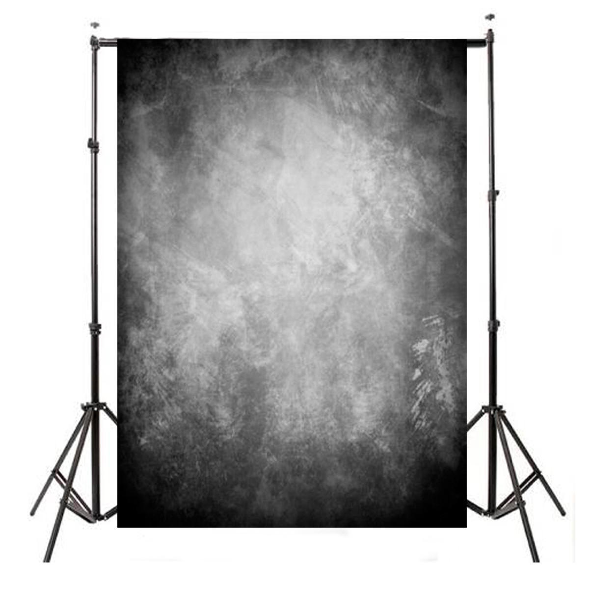 5x7FT Bright black Vintage Wall Photography Backdrop Studio Prop Background