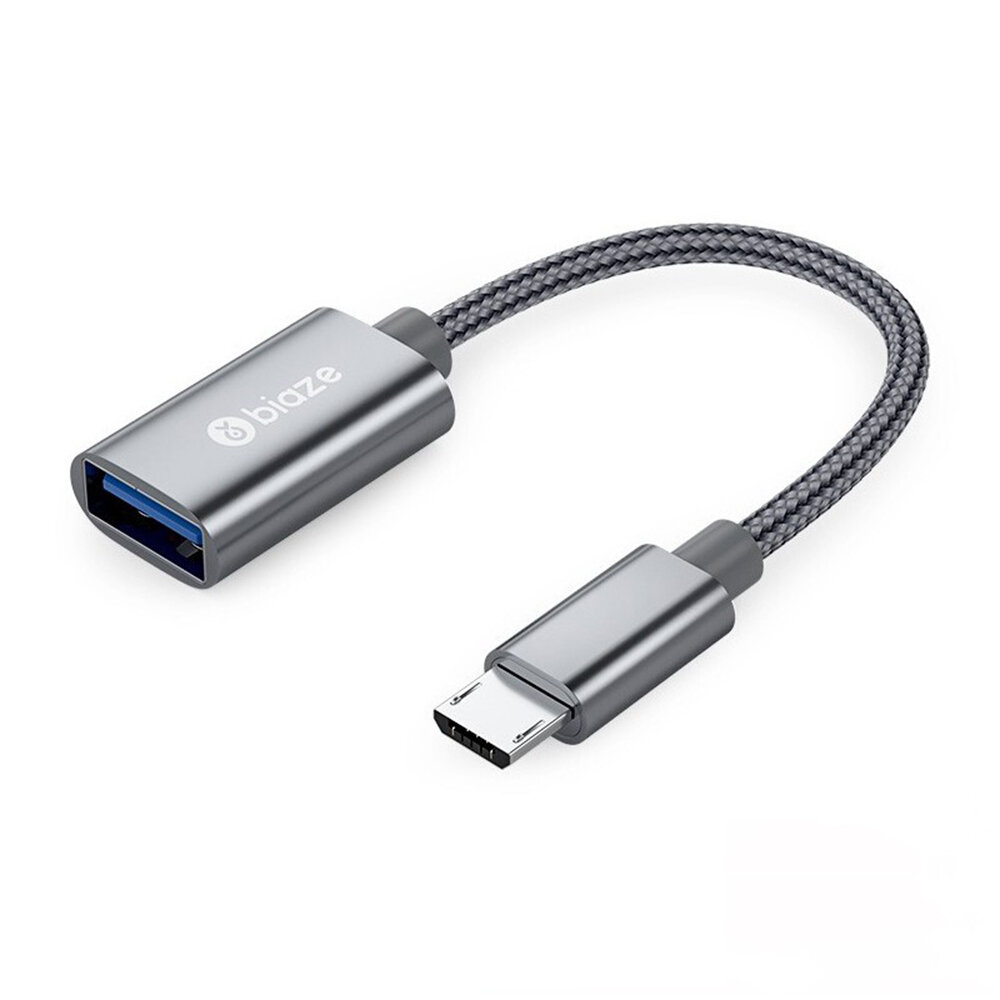 BIAZE A55 Micro USB naar USB Converter OTG-kabel Universele USB-adapter voor Android-telefoon Tablet