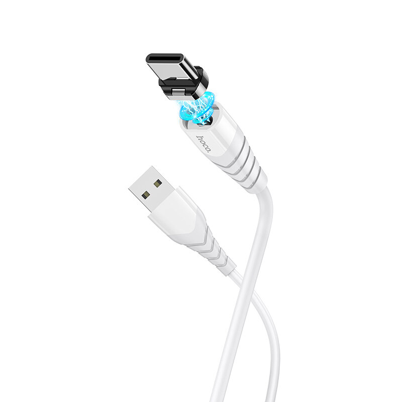 HOCO X63 Magnetisch 3A Type-C Micro USB Snel Opladen Afneembare Datakabel voor Samsung Galaxy S21 No