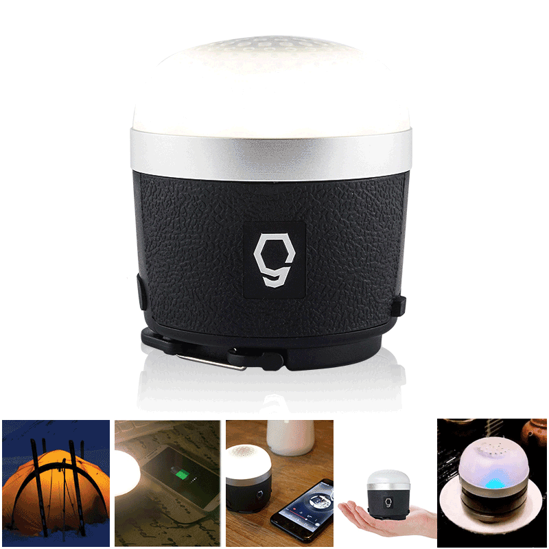 SUNREI CC Μουσική S 3 In 1 USB Camping Lantern Αδιάβροχη σκηνή έκτακτης ανάγκης Φως Bluetooth ηχείων