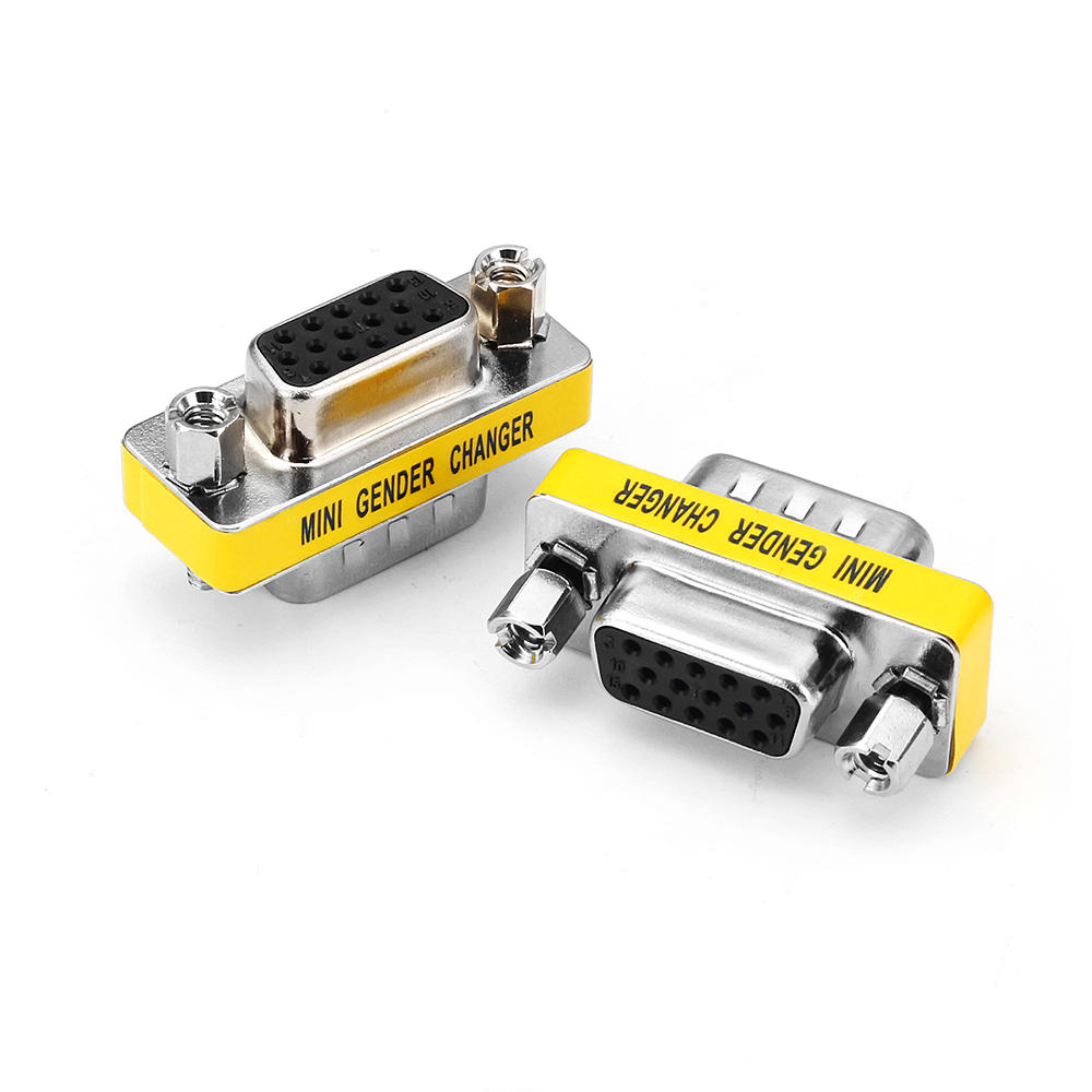 10 stks DB15 Mini Gender Changer Adapter Vrouw naar Man Plug Adapter Connecters