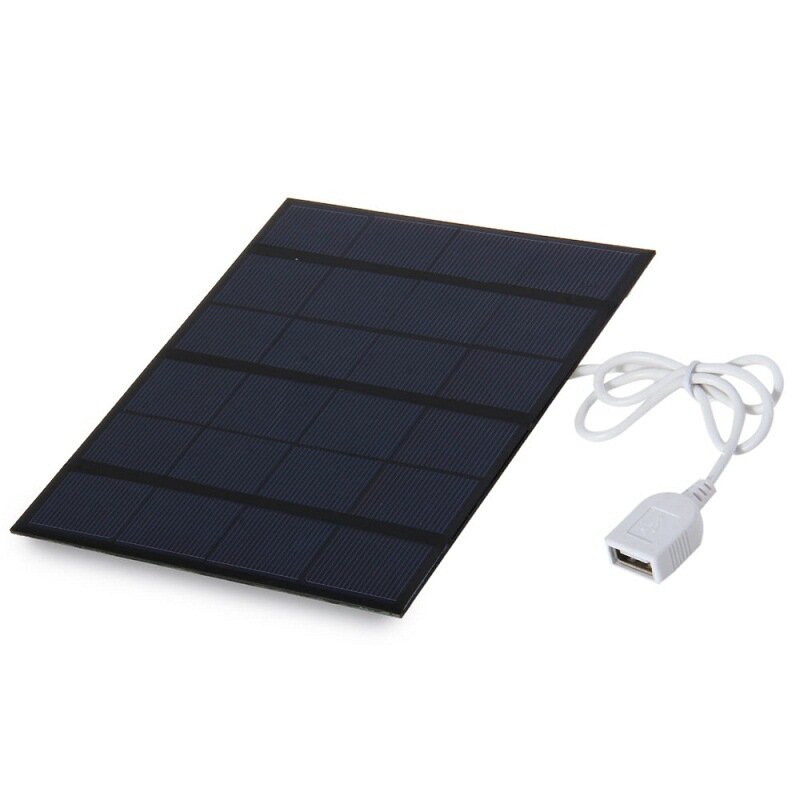 

1.5W 6V USB Solar Panel Polysilicon Portable Outdoor Travel DIY Solar Charger Generator for Light Mobile Phone Battery