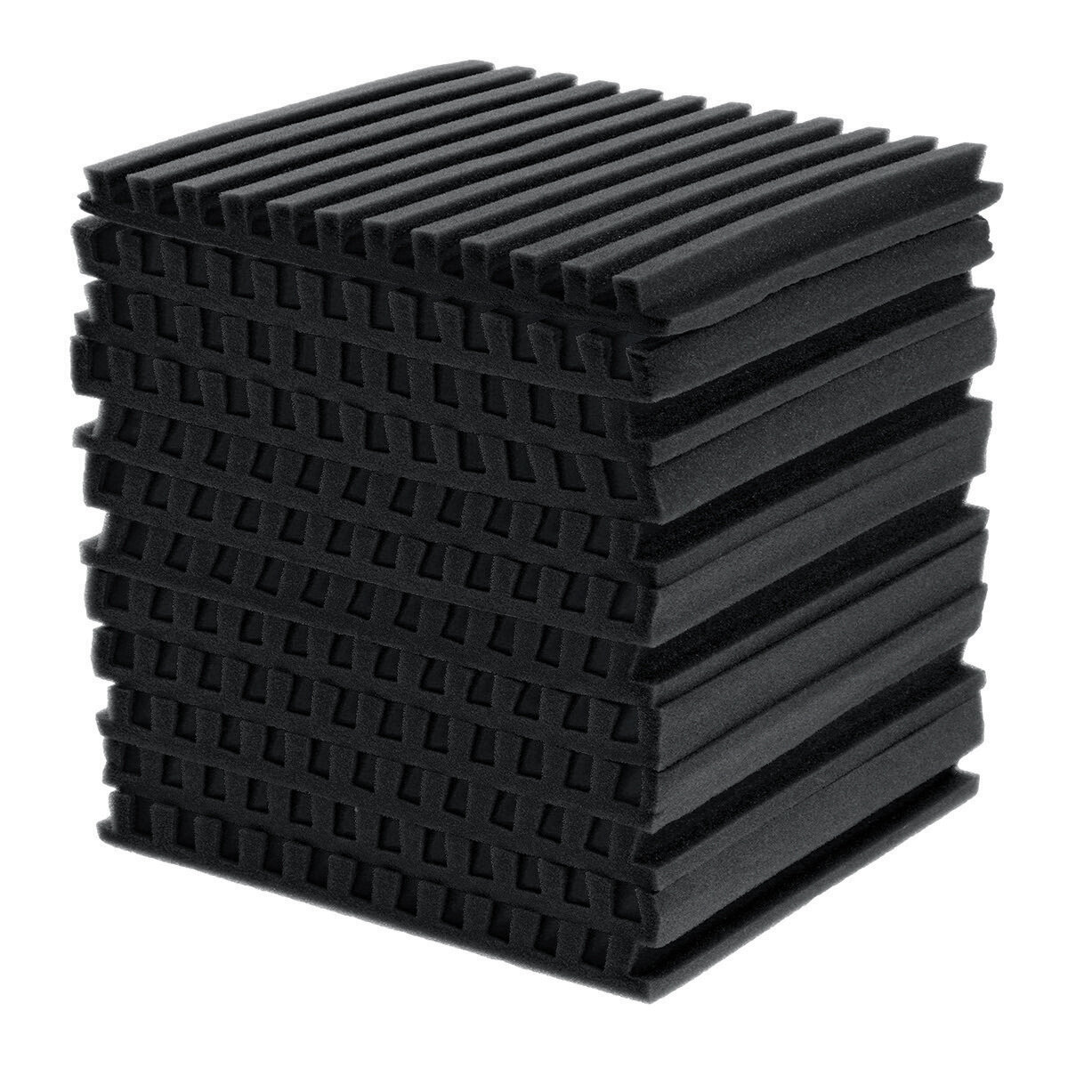 

12Pack Sound-Absorbing Cotton Soundproof Foam Panels Noise Dampening Sponge