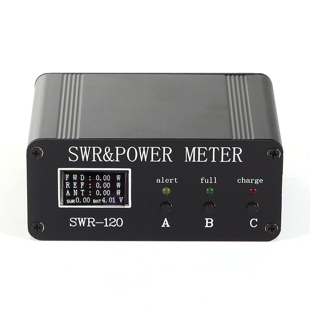 

1.8MHz-50MHz 0.5W-120W SWR HF Short Wave SWR and Power Watt Meter Forward Power Reflected Power Antenna Power Efficiency