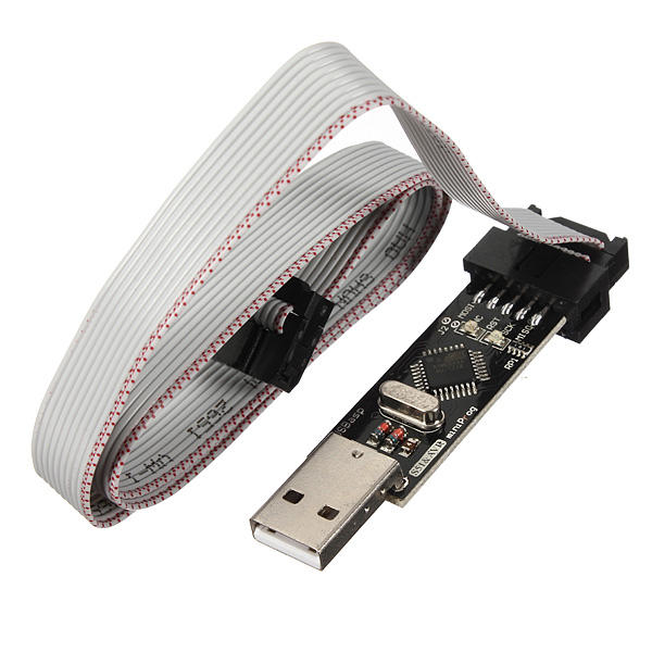 5Pcs USBASP USBISP 3.3 5V AVR Downloader Programmer With ATMEGA8 ATMEGA128