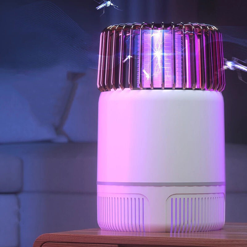 USB Elektrische Schok Muggen Killer Lamp Mata Anti Muggen Val Vliegen UV Afweermiddel Voor Slaapkame
