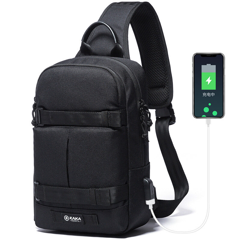 $25.49 (reg $51) KAKA USB Anti Theft Crossbody Bag