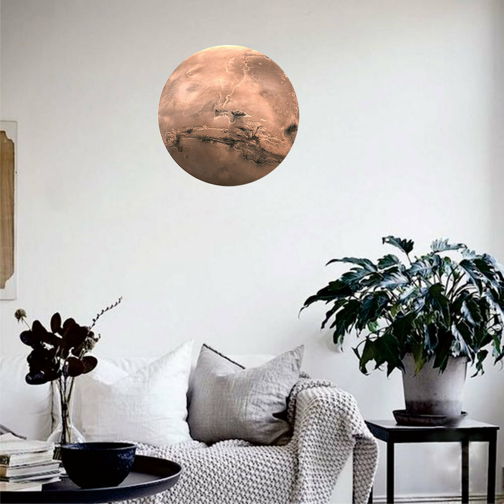 

30Cm Large Moon Glow In The Dark Noctilucence Planet Celestial Stickers Luminous DIY Wall Sticker