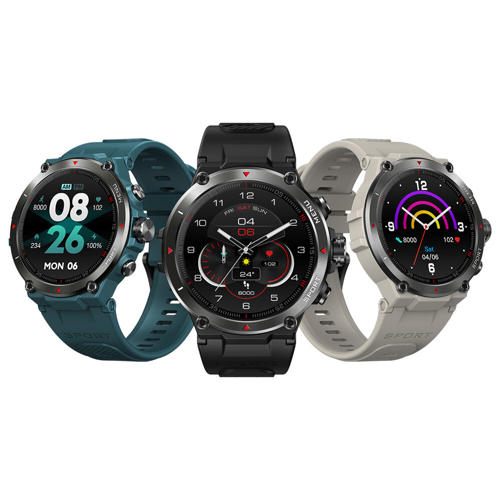 Zeblaze Stratos 2 GPS 360*360px Always-On AMOLED Display 4 Modes Heart Rate Blood Pressure SpO2 Monitor 100+ Watch Faces