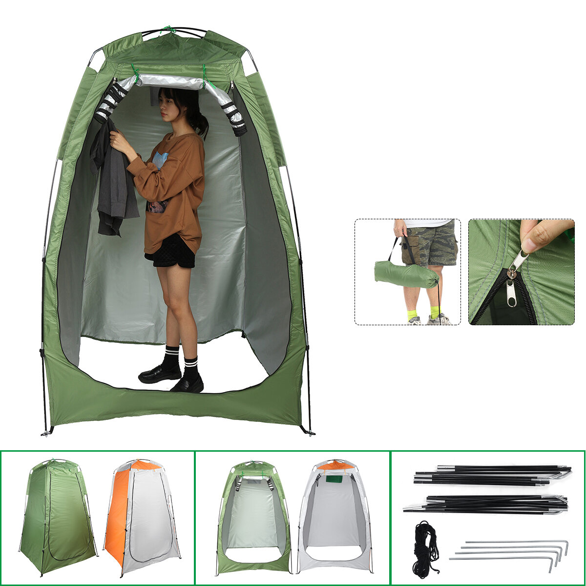 Tente de toilette de douche de confidentialité portable en plein air Tente de Camping Tente de camping Tente à langer