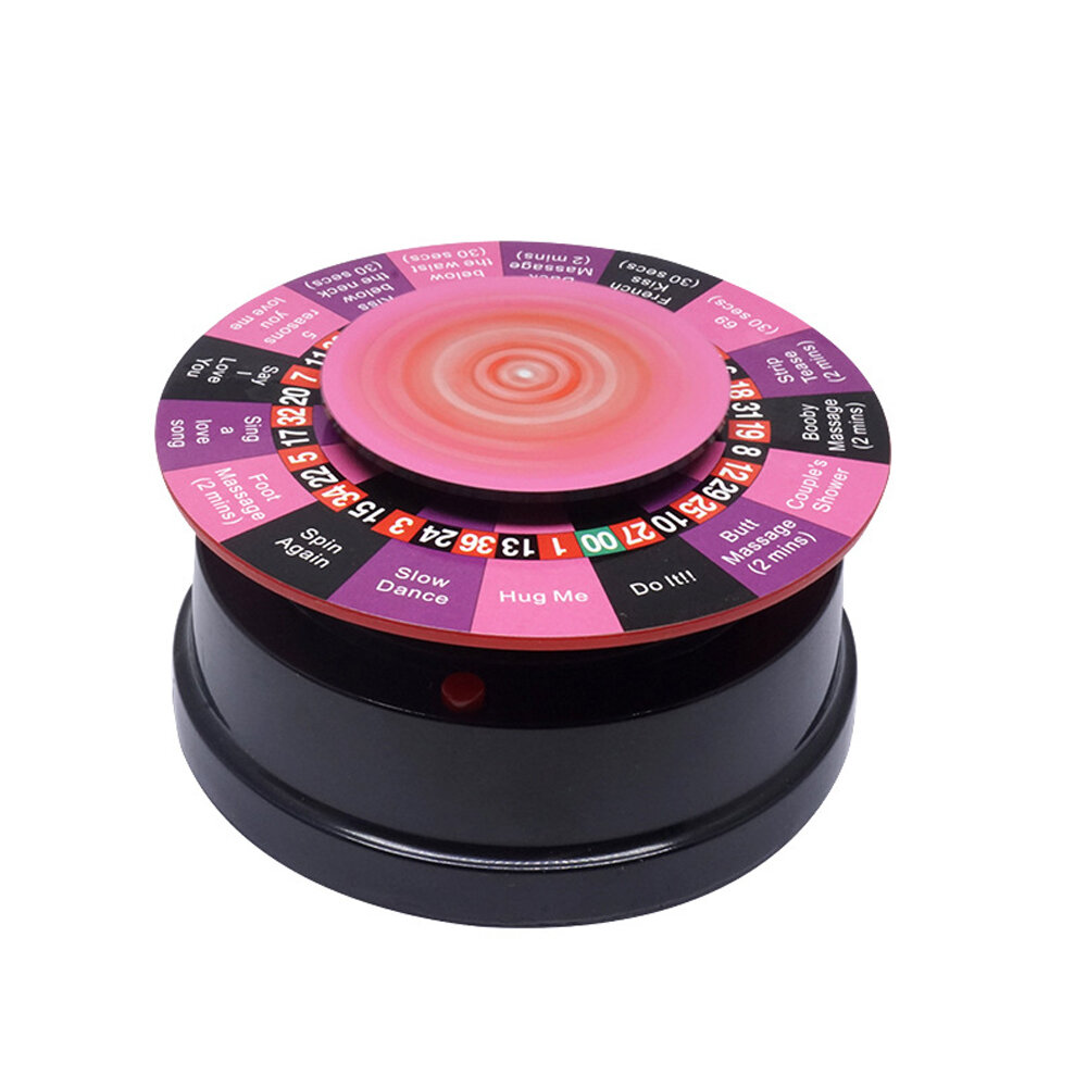 

Creative Electric Automatic Romantic Fun Sex Dice Couple Mini Carousel Turntable Table Board Game KTV Bar Party Toy for