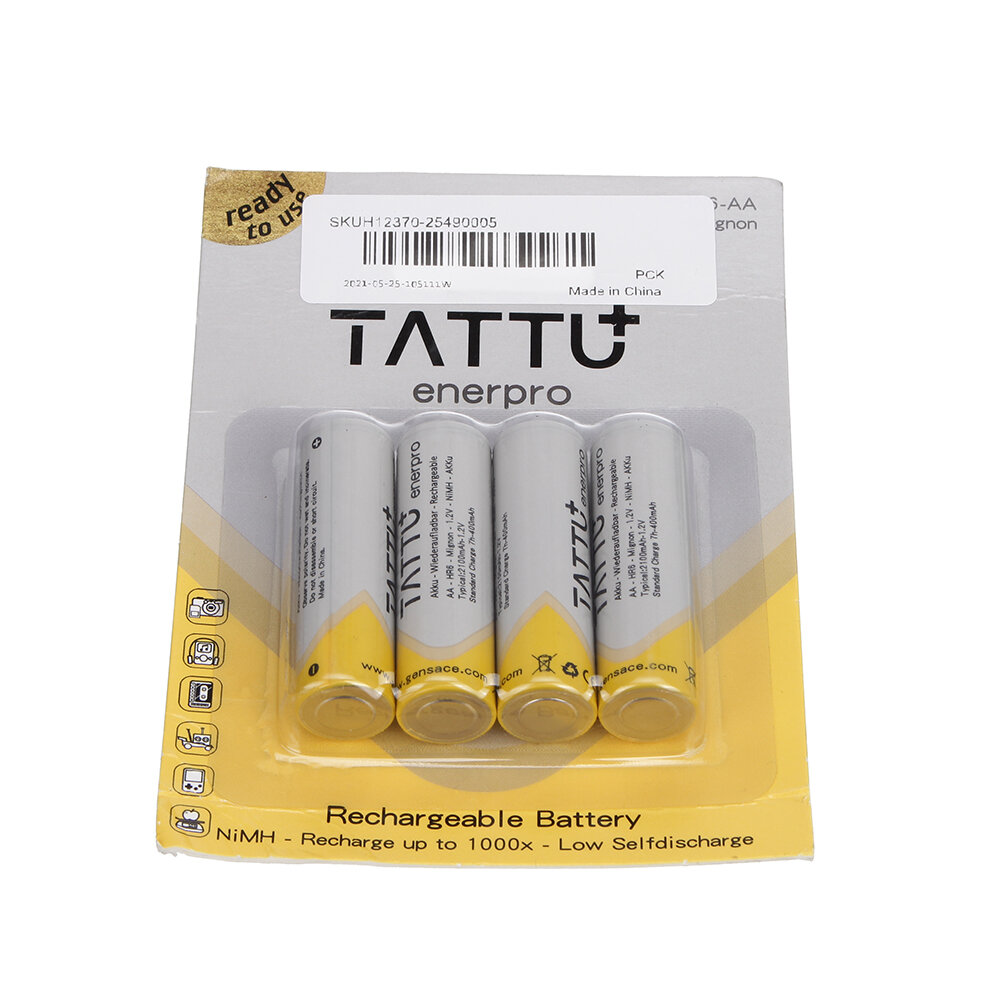 4 stuks TATTU 1.2V 2100mAh AA NIMH oplaadbare batterij voor RC Drone