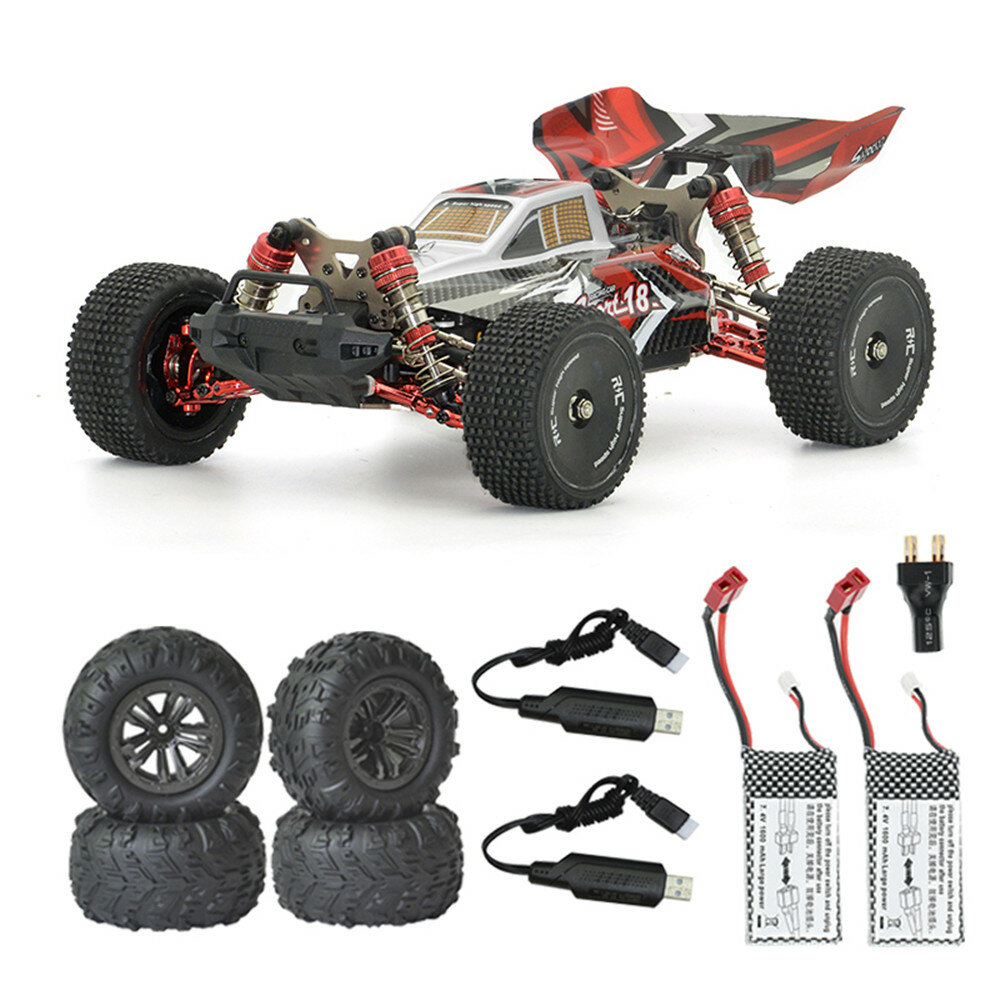 

XLF F18 RTR Several Battery/Tires 1/14 2.4G 4WD 60km/h Brushless RC Car Full Proportional Upgraded Metal Vehicles Models