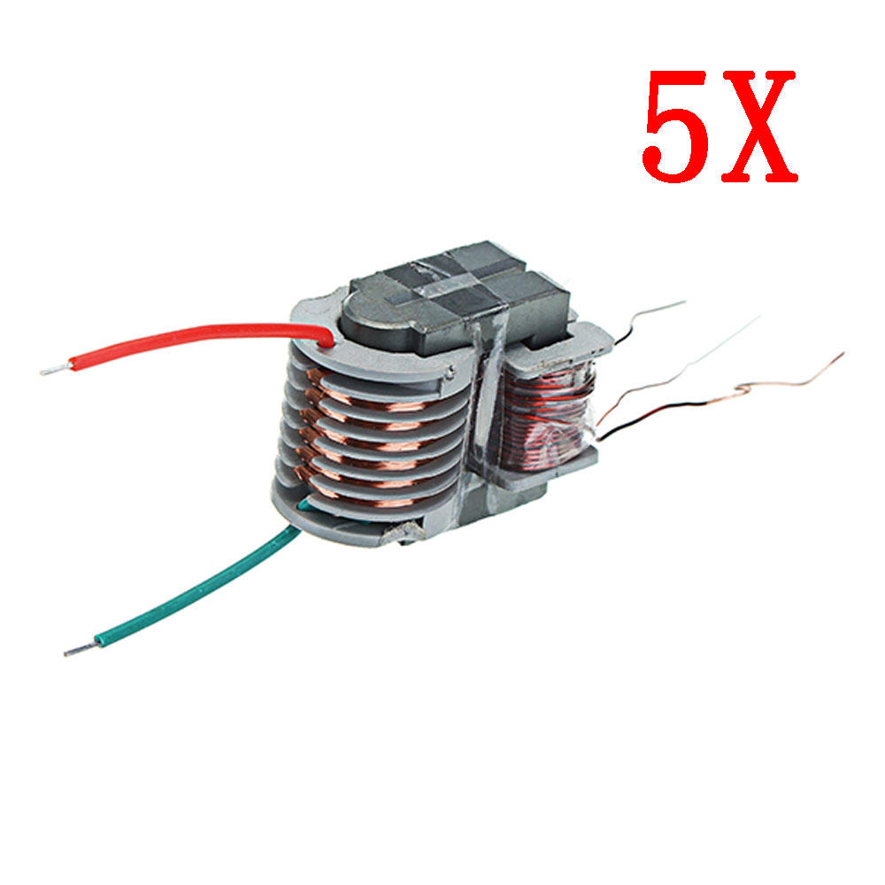 

5pcs 15KV High Frequency High Voltage Transformer High Voltage Coil Boost Inverter Plasma Boosting Coil