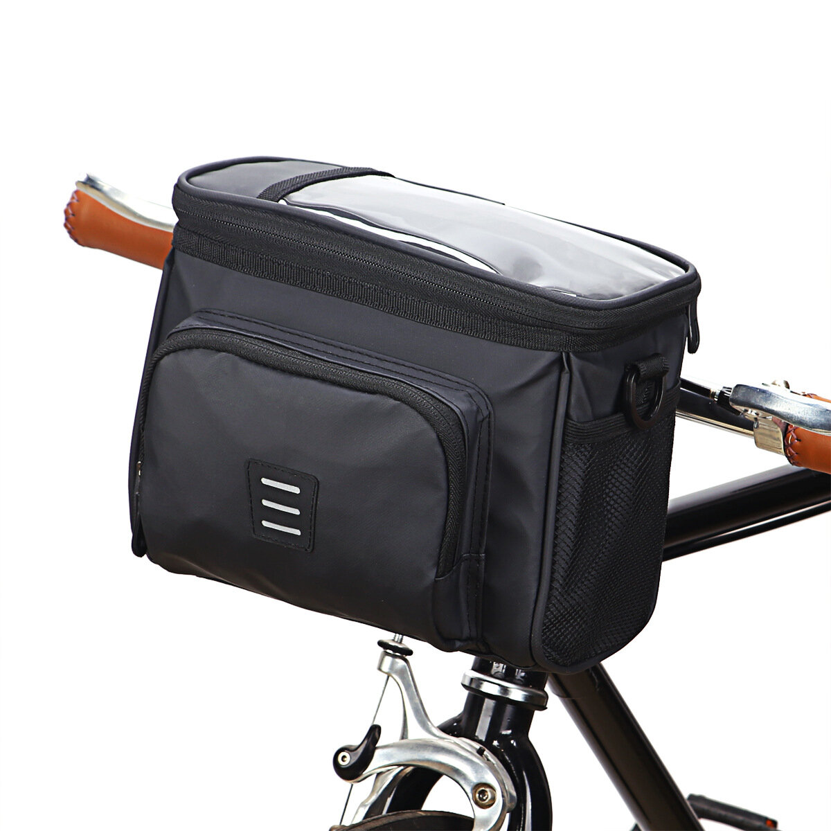 5L Large Capacity Bicycle Handlebar Bag Waterproof Scratch Resistant Bike Front Bag Insulated Basket