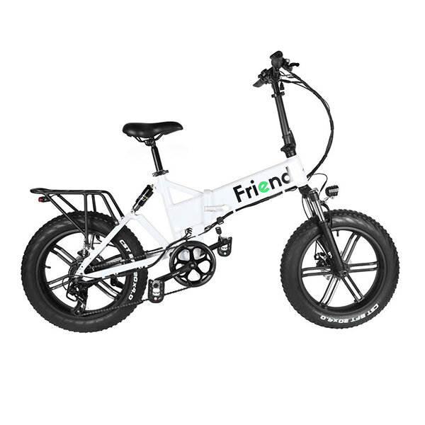 

[US Direct] Friend 10.5Ah 48V 750W 20*4inch Fat Tires Male Folding Electric Bicycle 20-25KM Mileage Range 80KG Electric