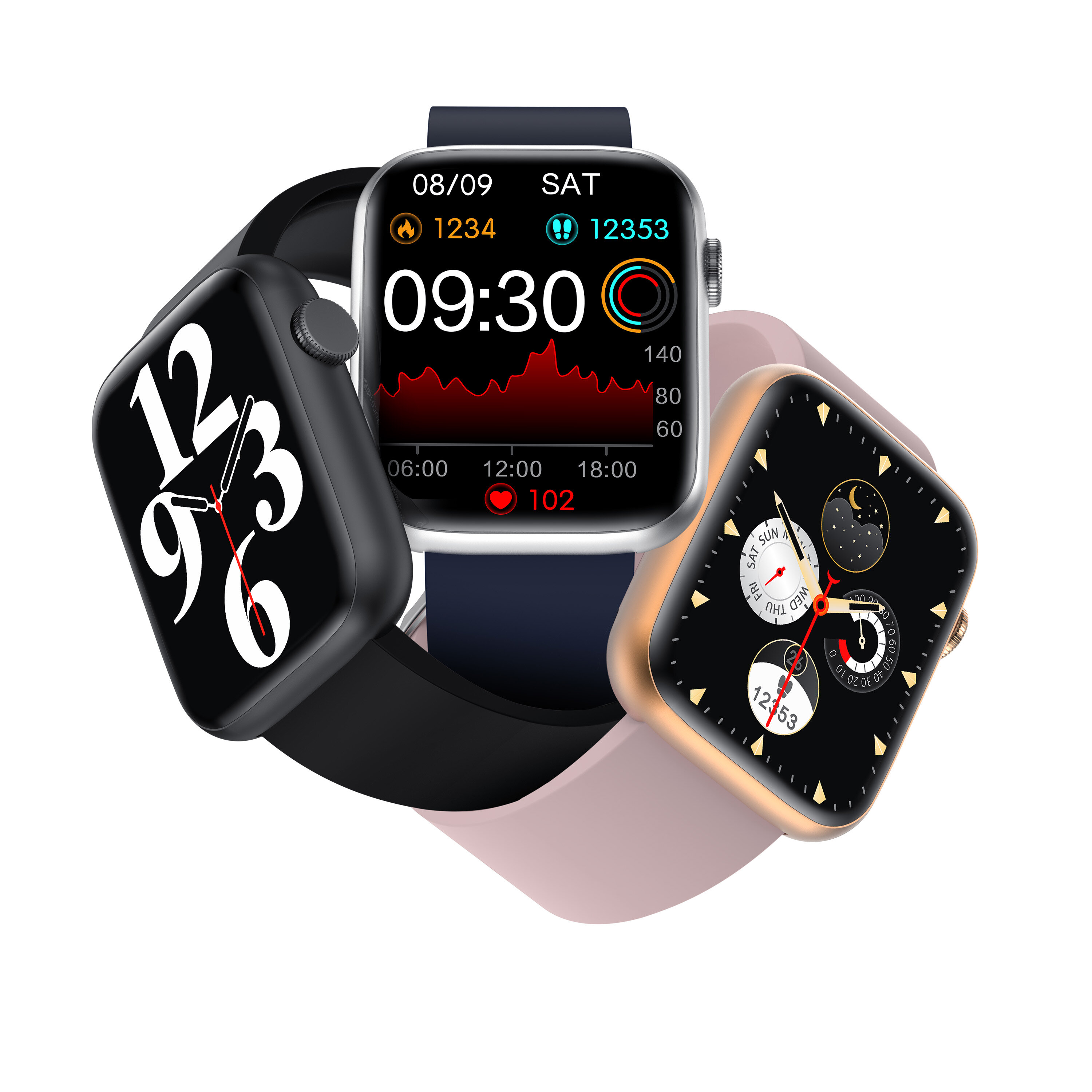 

T13 1.9 inch HD Screen bluetooth Call Heart Rate Blood Pressure SpO2 Monitor Multi-sport Modes Fitness Tracker IP67 Wate