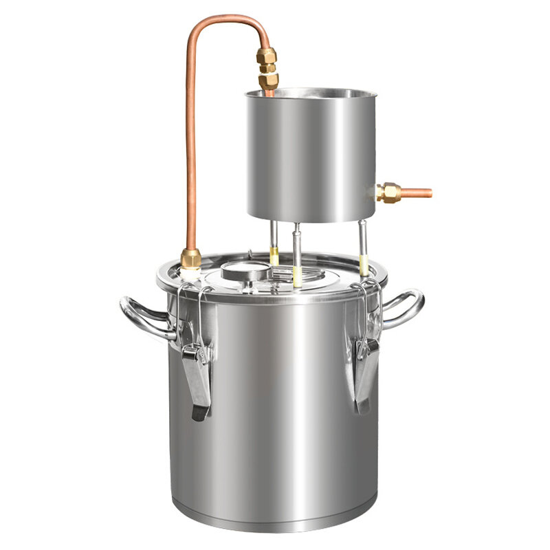 

12L/20L/33L/50L Alcohol Distiller 201 Stainless Steel Still Brewer Pure Water Kit Brew Alcohol Oil Boiler