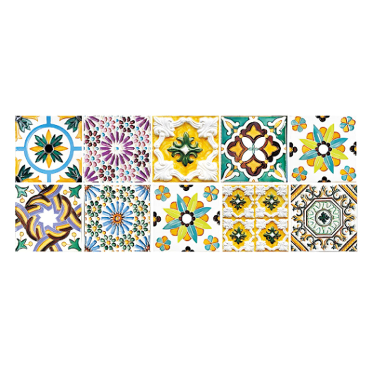 10 stuks Marokko tegel Stickers keuken badkamer Sticker Home Wall Decor Set