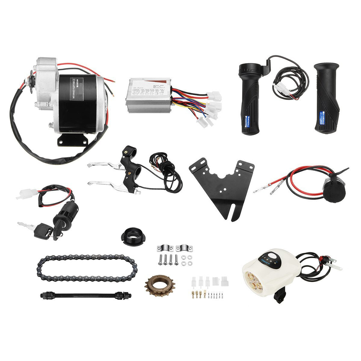 36V 350W Motorized Electric Bike Motor Controller Conversion Kit for 24-28inch Bicycle