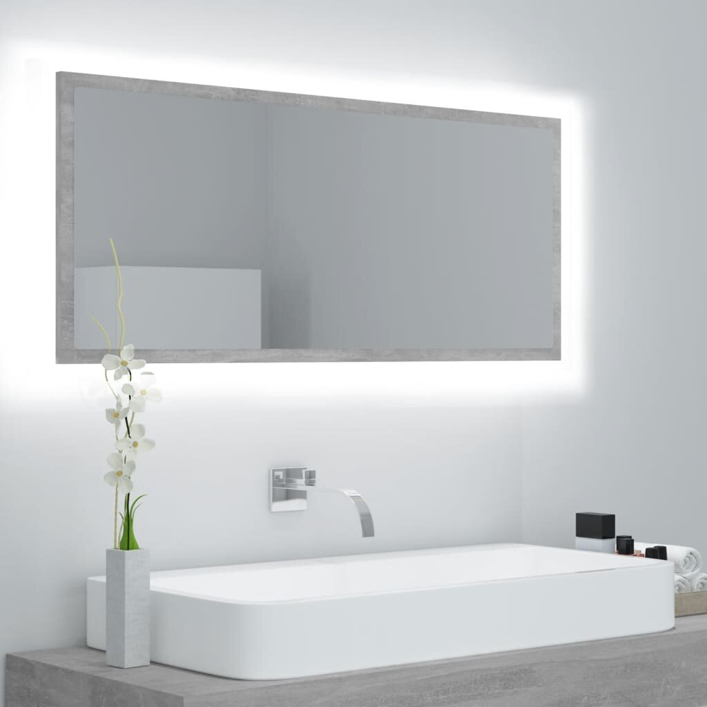 best price,led,bathroom,mirror,concrete,gray,39.4x3.3x14.6inch,chipboard,eu,discount