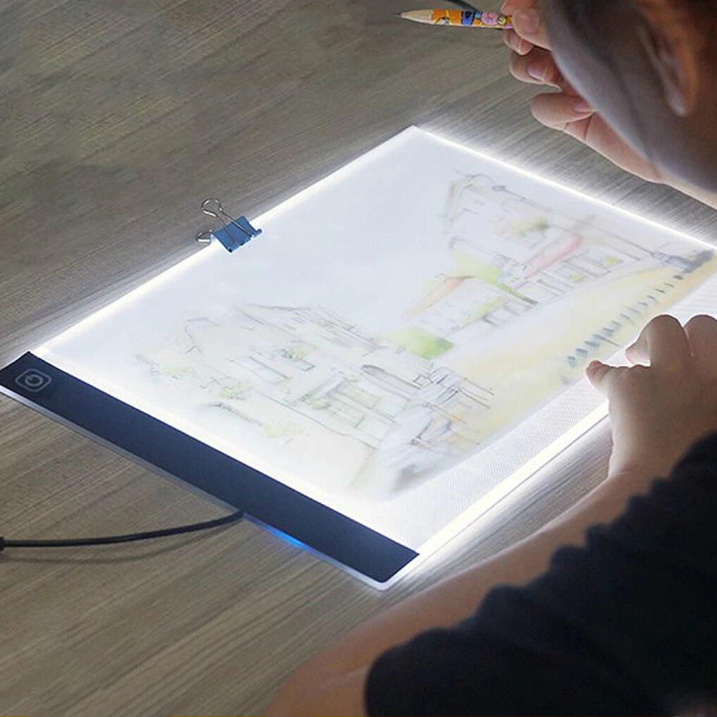 

Bakeey 3.5mm Slim A4 Size USB LED Illuminated Tracing Light Box Copy Drawing Board Pad Table