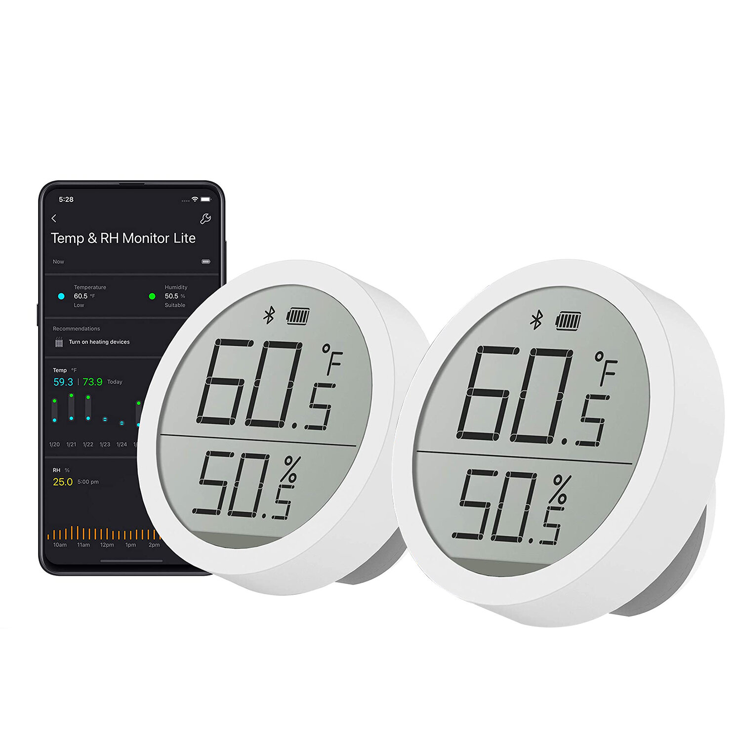 best price,2x,cleargrass,qingping,bluetooth,thermometer,hygrometer,discount