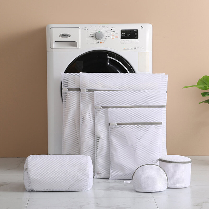7 Size Mesh Laundry Bag Polyester Laundry Wash Bags Coarse Net Laundry Basket Laundry Bags for Washing Machine