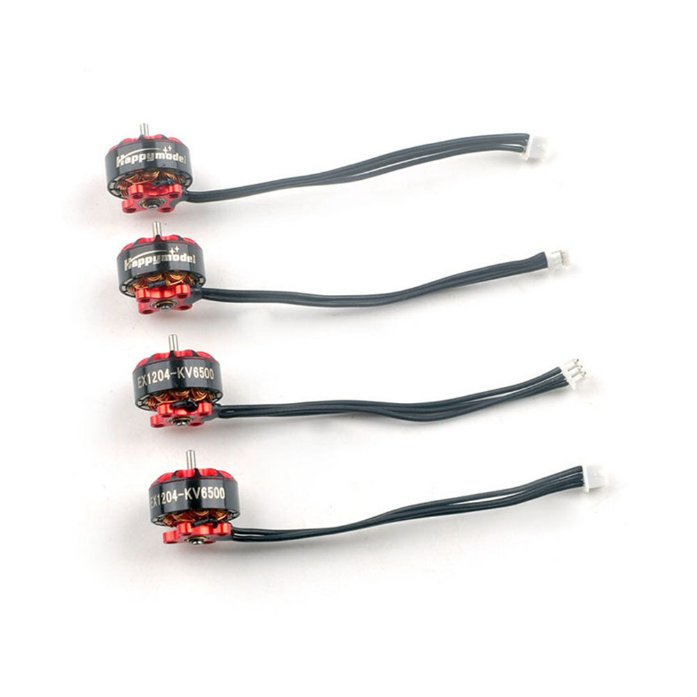 

Happymodel EX1204 1204 6500KV 2-3S Brushless Motor 2 CW & 2 CCW w/ 60mm Wire & Connector for 3 Inch Micro RC Drone FPV R
