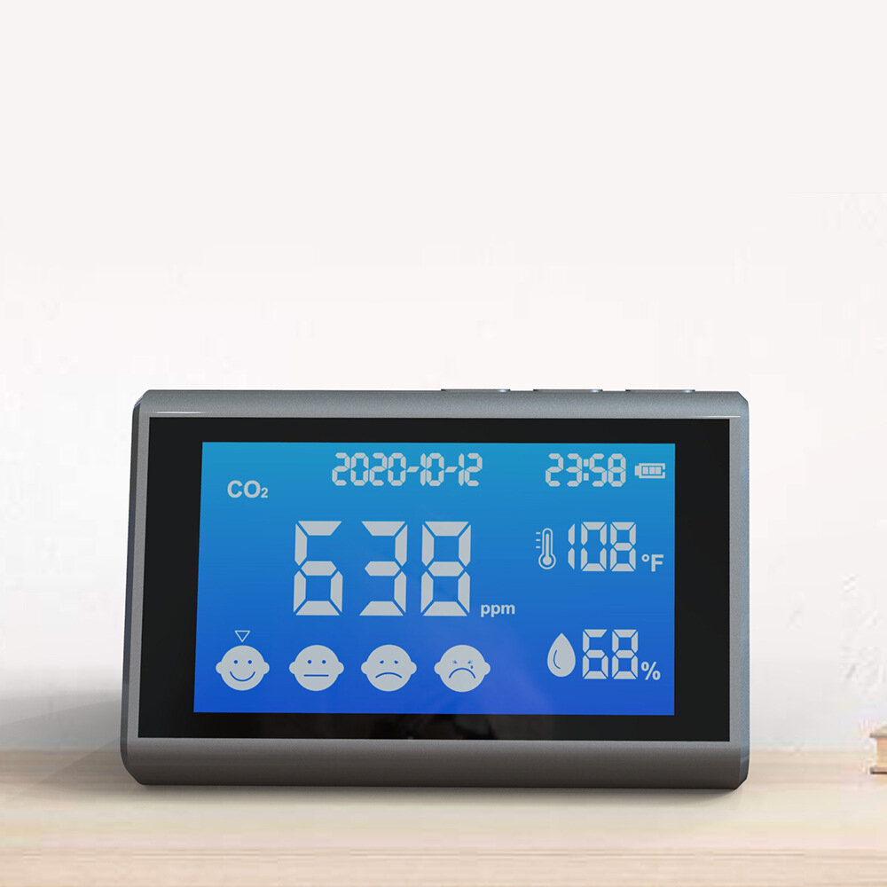 

Bakeey DM96 CO2 Meter Detector PM2.5 PM1.0 PM10 HCHO TOVC Air Quality Index AQI Temperature Humidity Monitor Air Quality