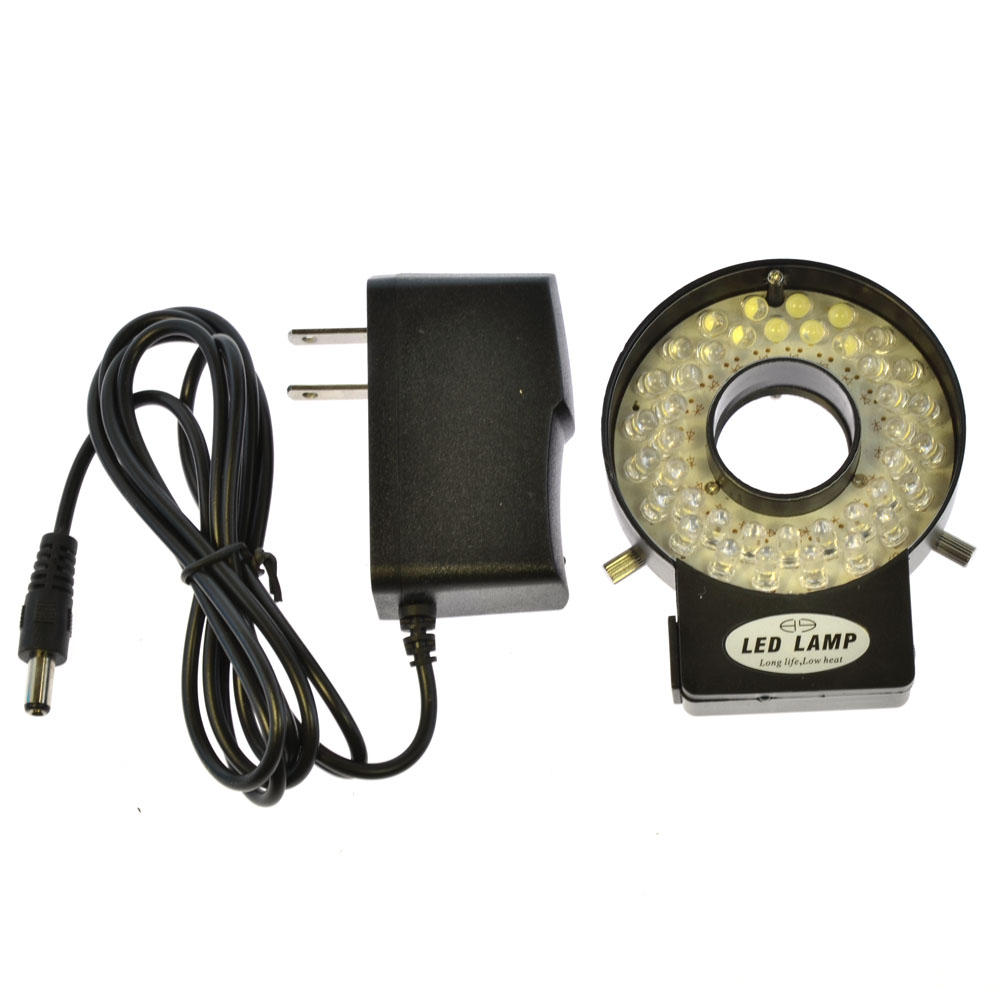 

HAYEAR Регулируемый 40 LED Кольцевой световой прожектор Лампа Для промышленного стереомикроскопа с адаптером лупы питани