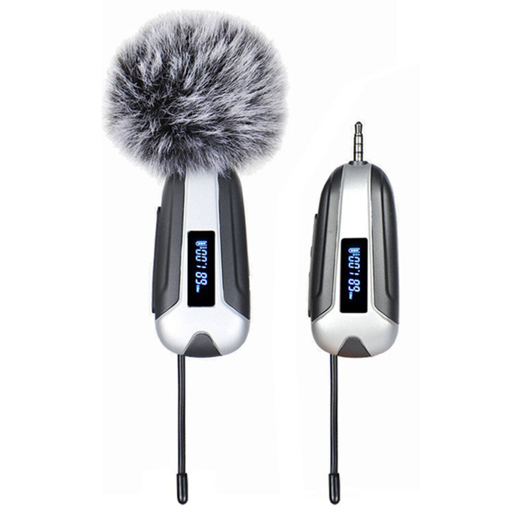 Bakeey FX-666 UHF Professional Wireless Lavalier Microphone Wireless Recording SLR for Mobile Phone 