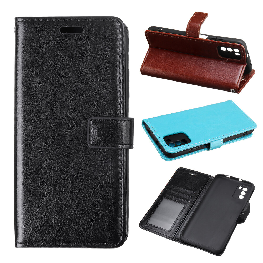 

Bakeey for POCO M3 Case Magnetic Flip Multiple Card Slot Foldable Stand PU Leather Shockproof Full Cover Protective Case