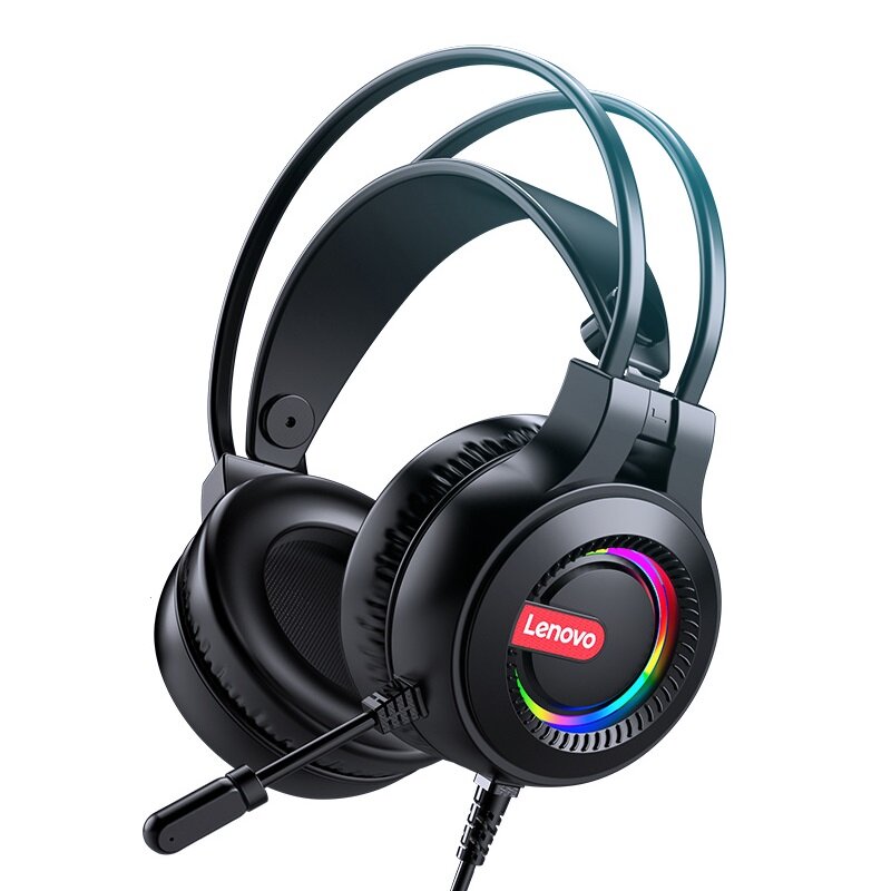 Lenovo G80 Wired Luminous RGB Headphones 3.5mm+USB USB 7.1 Channel Professional Gaming Headset Wired