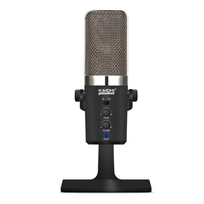 

KAICHI U86 Studio Cardioid Condenser Microphone Large Diaphragm Recording Desktop USB Live Broadcast Mobile Phone Wired