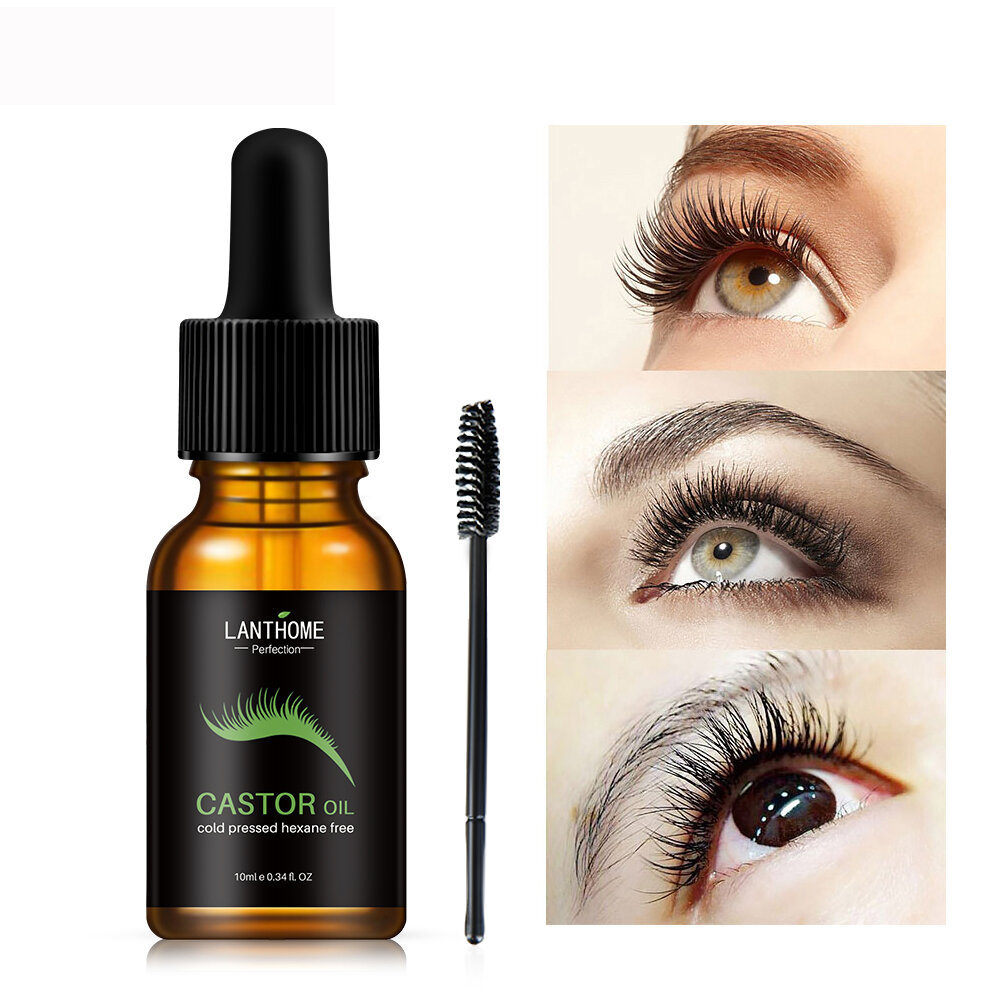 

10ml Castor Oil Hair Growth Serum for Eyelash Growth Lifting Eyelashes Thick Eyebrow Growth Enhancer Eye Lashes Serum Ma