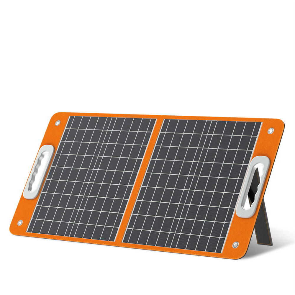 [USA Direct] FlashFish 18V 60W Faltbares Solarpanel Tragbares Solarladegerät mit DC-Ausgang, USB-C und QC3.0 für Handys Tablets Camping Van RV Reise