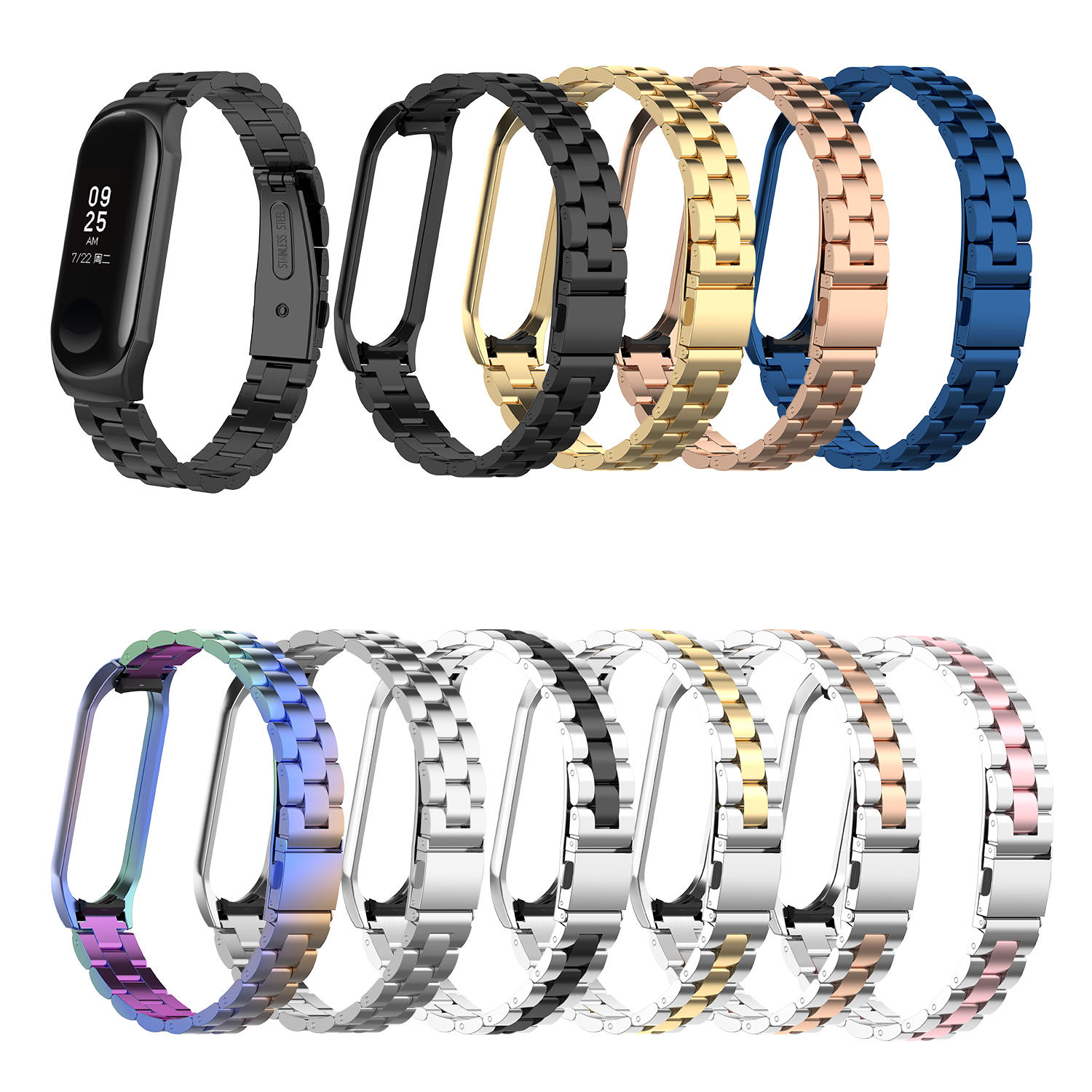 Bakeey colorful stainless steel watch band replacement watch strap for ...
