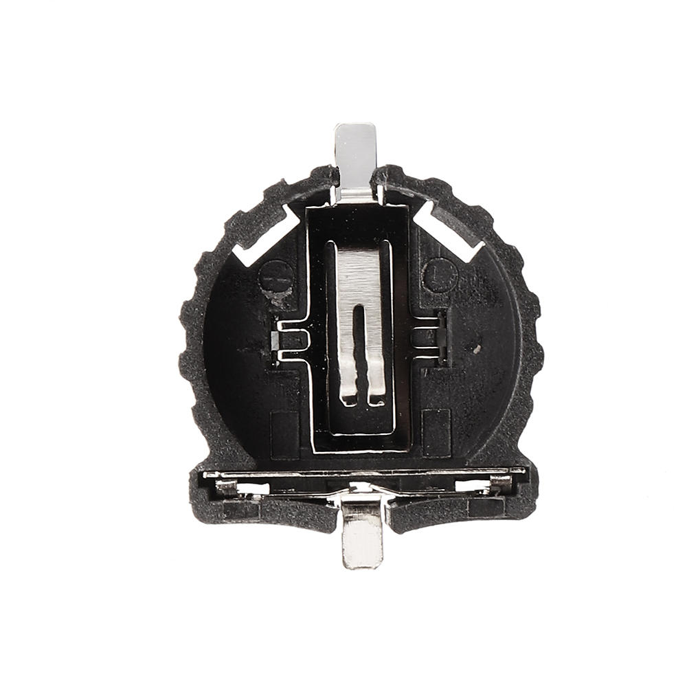 5pcs CR1220 Battery Holder Patch Button Battery Cell Sockets Case Black Plastic Housing