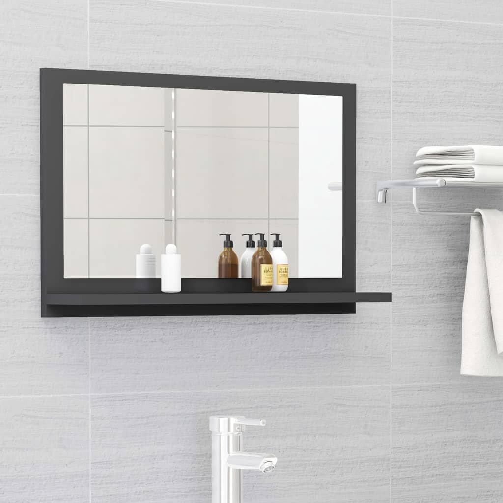 Bathroom Mirror Gray 23.6