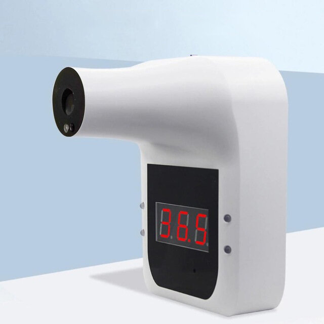 非接触デジタル温度計壁掛け赤外線額温度計LCDディスプレイ学校/オフィス/メトロ壁温度計