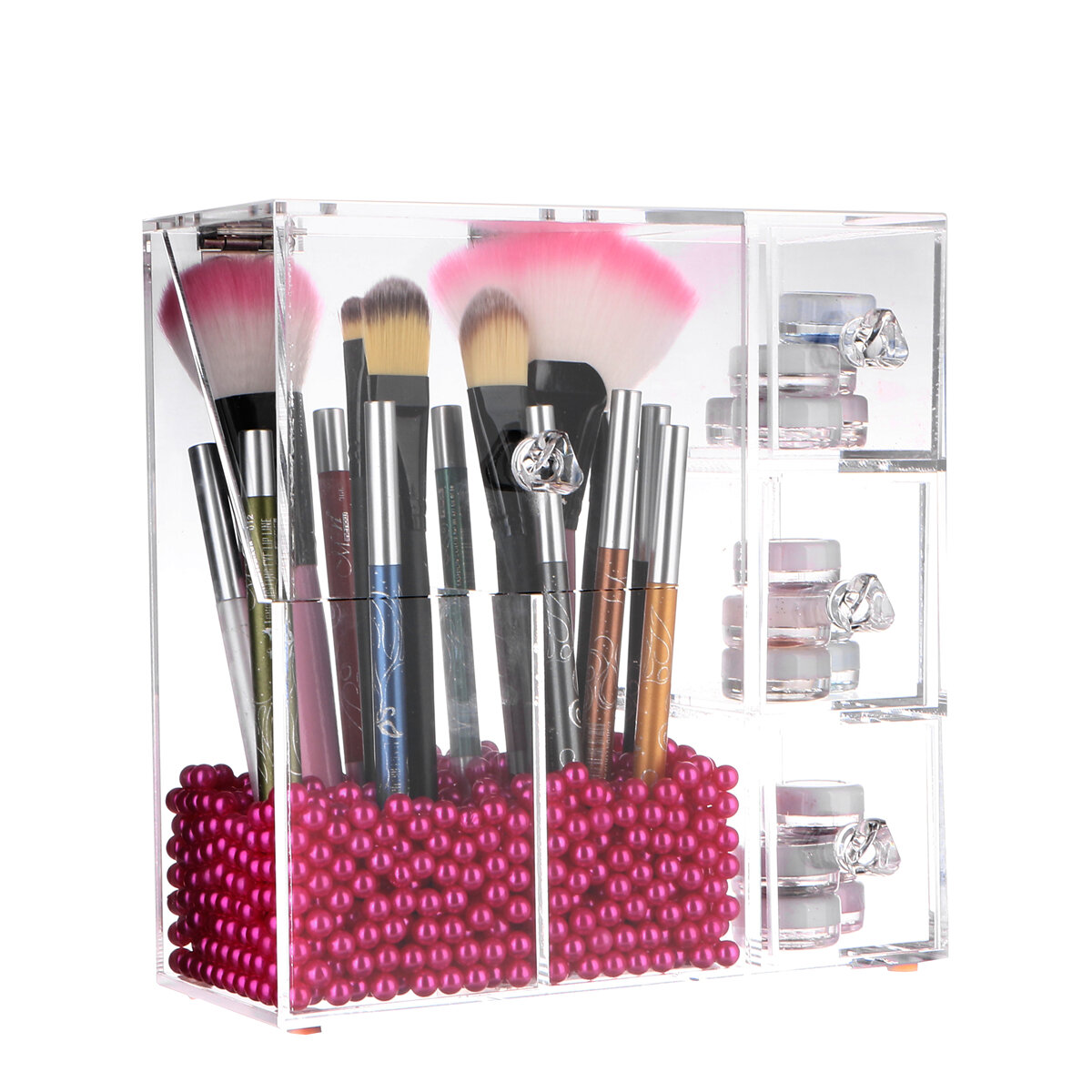 LANGFORTH Lipstick Makeup Acrylic Organizer Makeup Brush Holder