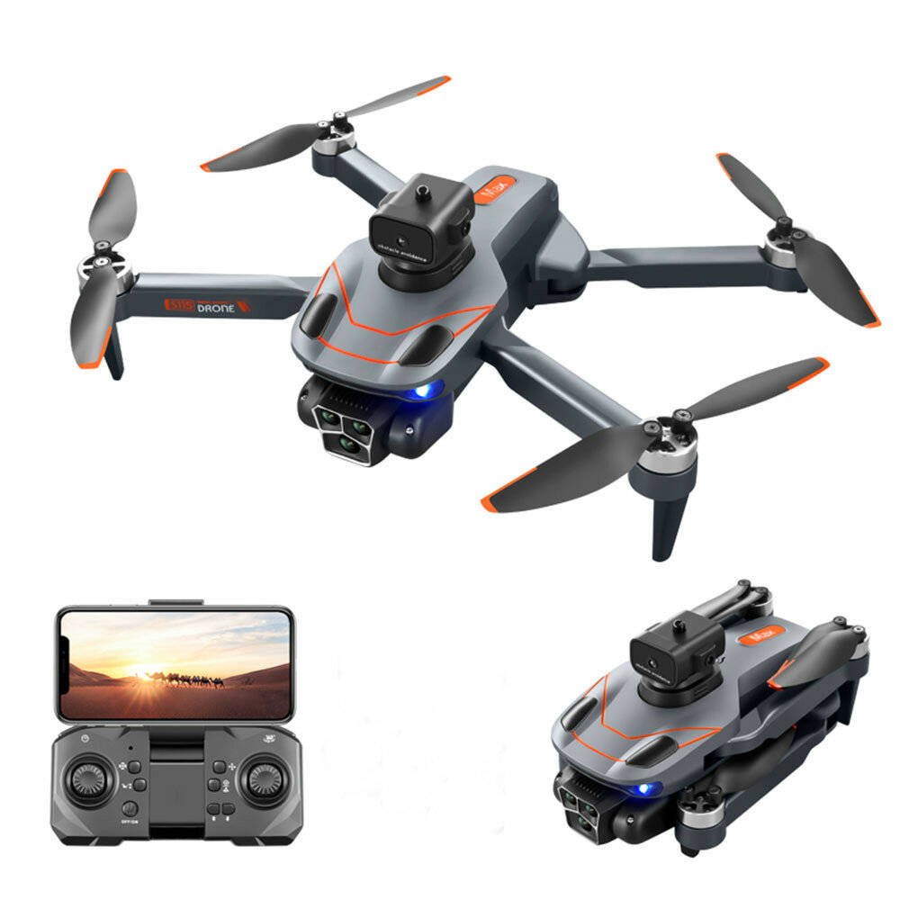 

YLR/C S115 Three Camera Vertical Shoot Electric Adjustment WiFi FPV with 3 HD Lens 360° Infrared Obstacle Avoidance Opti