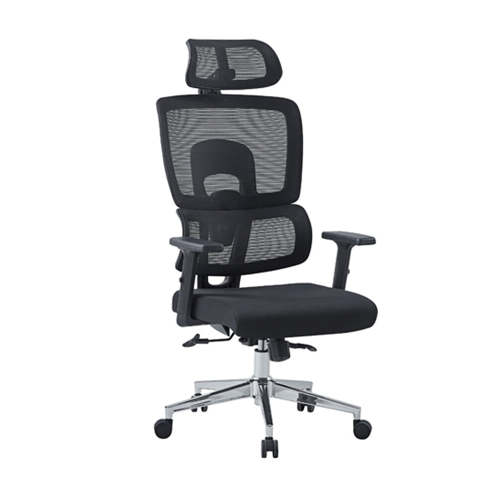 Στα 116.81 € από αποθήκη Τσεχίας | NICK NK02 Ergonomic Office Chair Elasticity Sponge High-Back Conference Chairs with Adjustable Lumbar Support, Headrest with Armrests